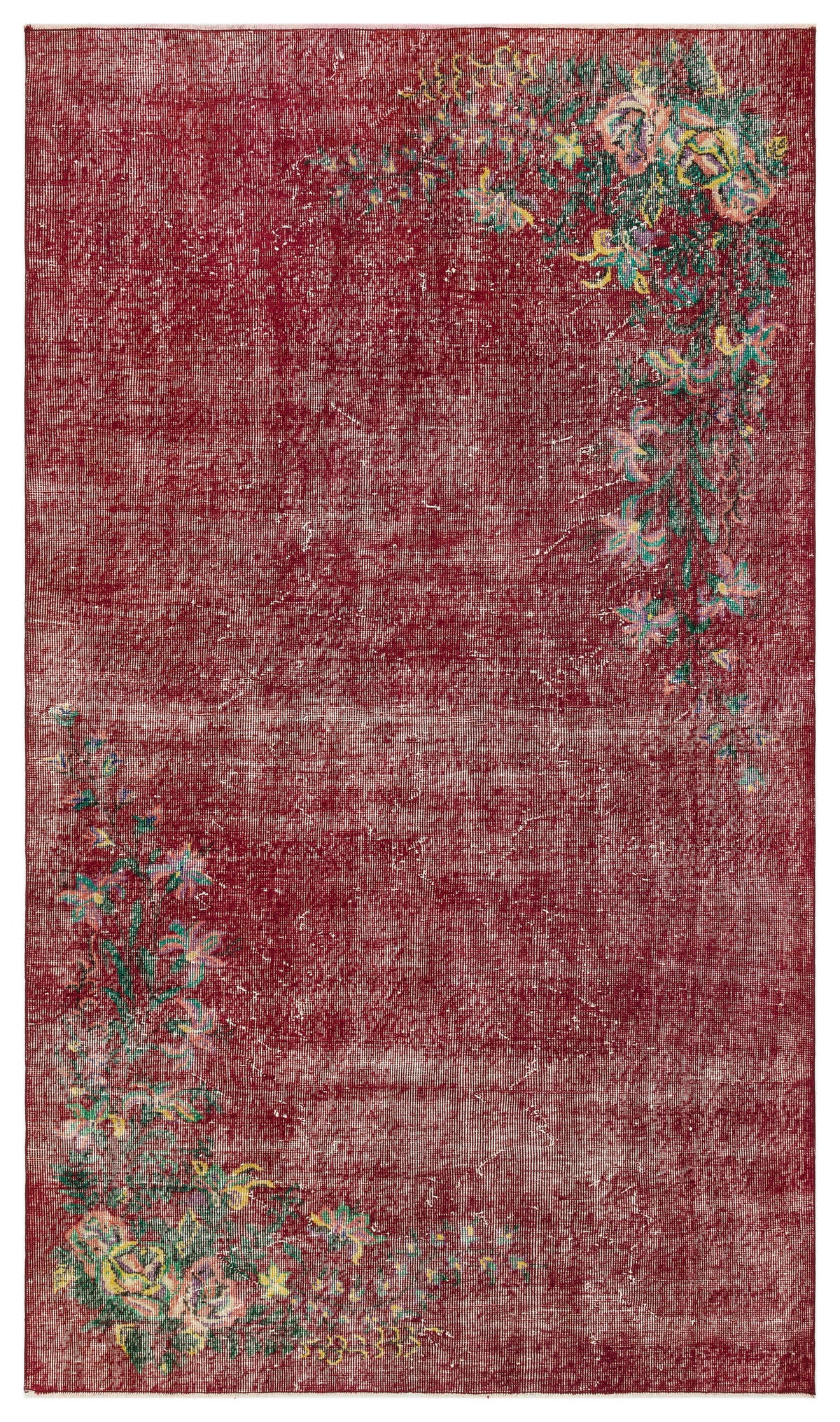 Naturel Over Dyed Vintage Rug 4&#39;10&#39;&#39; x 8&#39;5&#39;&#39; ft 148 x 256 cm