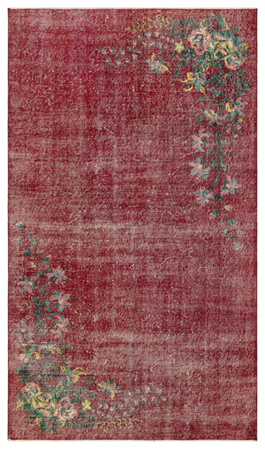 Naturel Over Dyed Vintage Rug 4'10'' x 8'5'' ft 148 x 256 cm