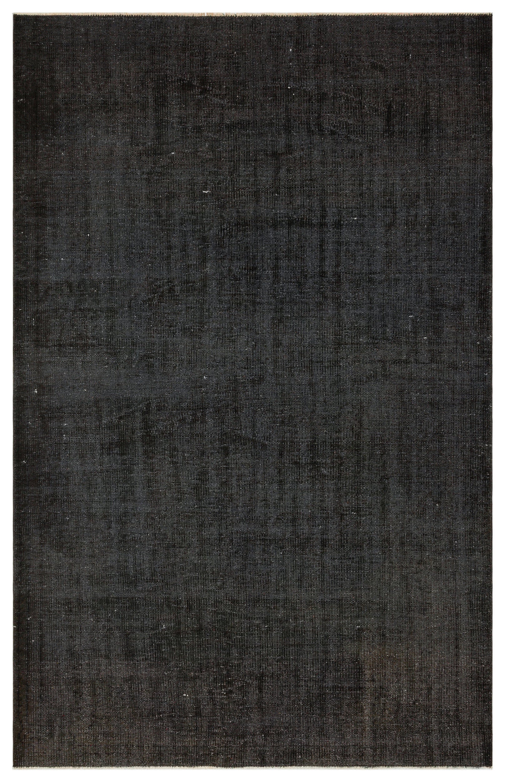 Black Over Dyed Vintage Rug 5'7'' x 8'8'' ft 171 x 264 cm