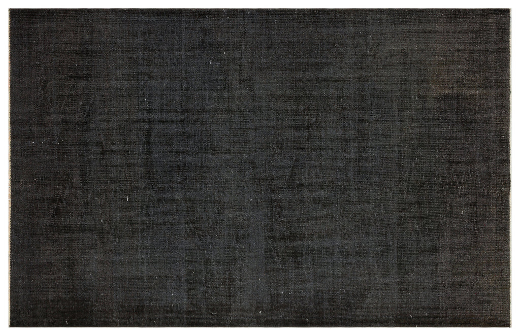 Black Over Dyed Vintage Rug 5'7'' x 8'8'' ft 171 x 264 cm