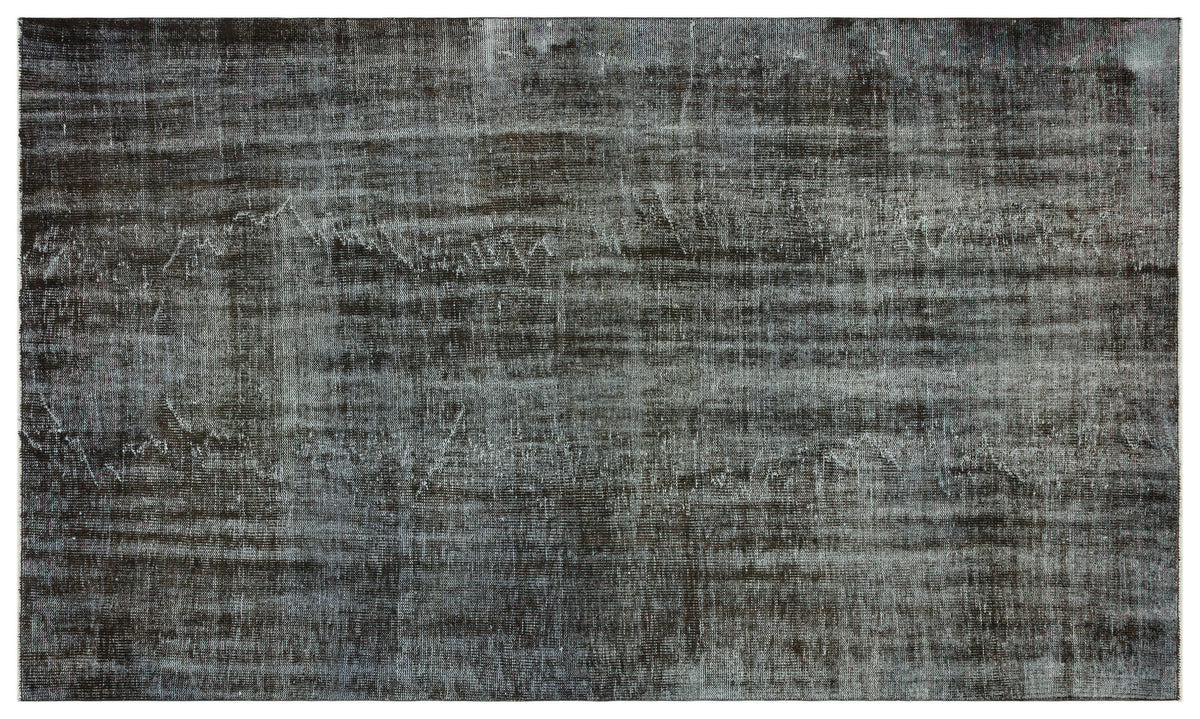 Gray Over Dyed Vintage Rug 5&#39;9&#39;&#39; x 9&#39;9&#39;&#39; ft 176 x 297 cm