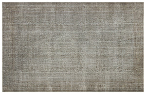 Gray Over Dyed Vintage Rug 6'9'' x 10'7'' ft 207 x 322 cm
