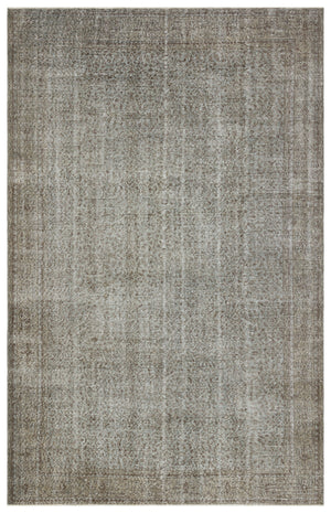 Gray Over Dyed Vintage Rug 6'9'' x 10'7'' ft 207 x 322 cm