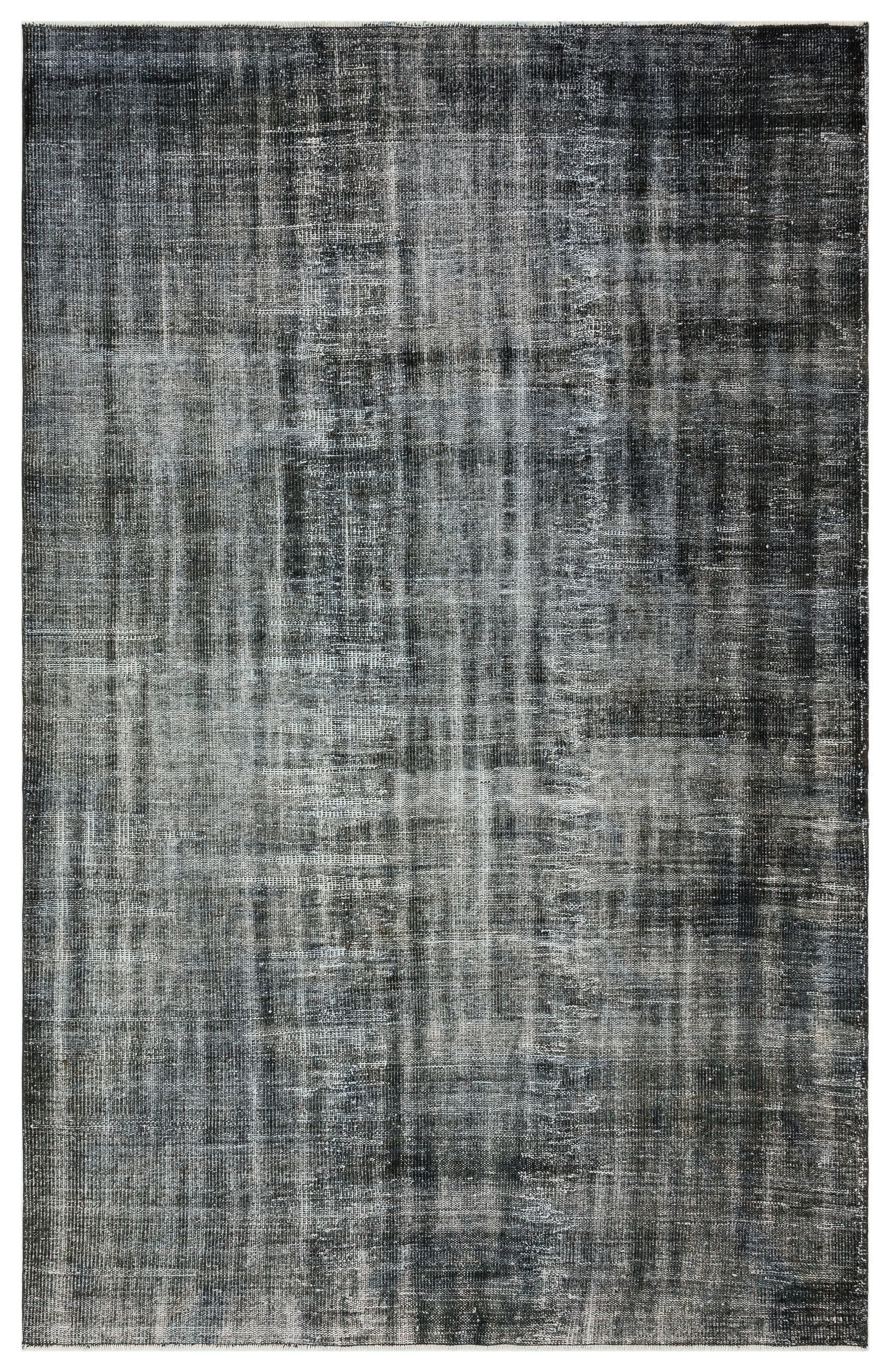 Black Over Dyed Vintage Rug 6'0'' x 9'1'' ft 184 x 278 cm