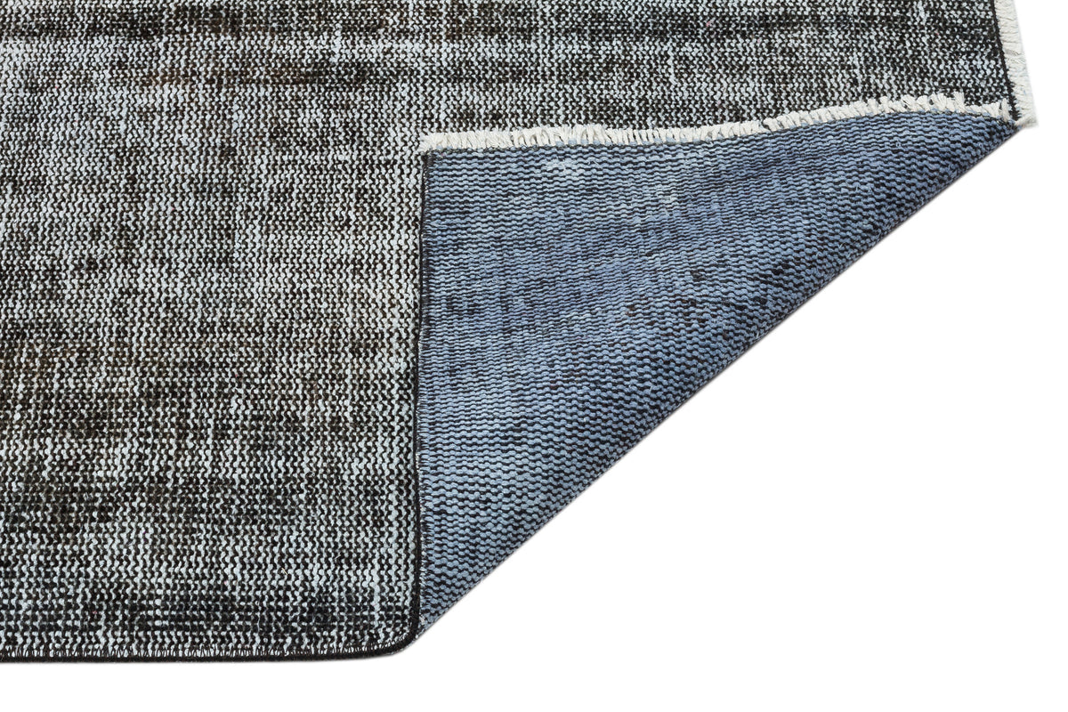 Gray Over Dyed Vintage Rug 5&#39;11&#39;&#39; x 9&#39;4&#39;&#39; ft 180 x 285 cm