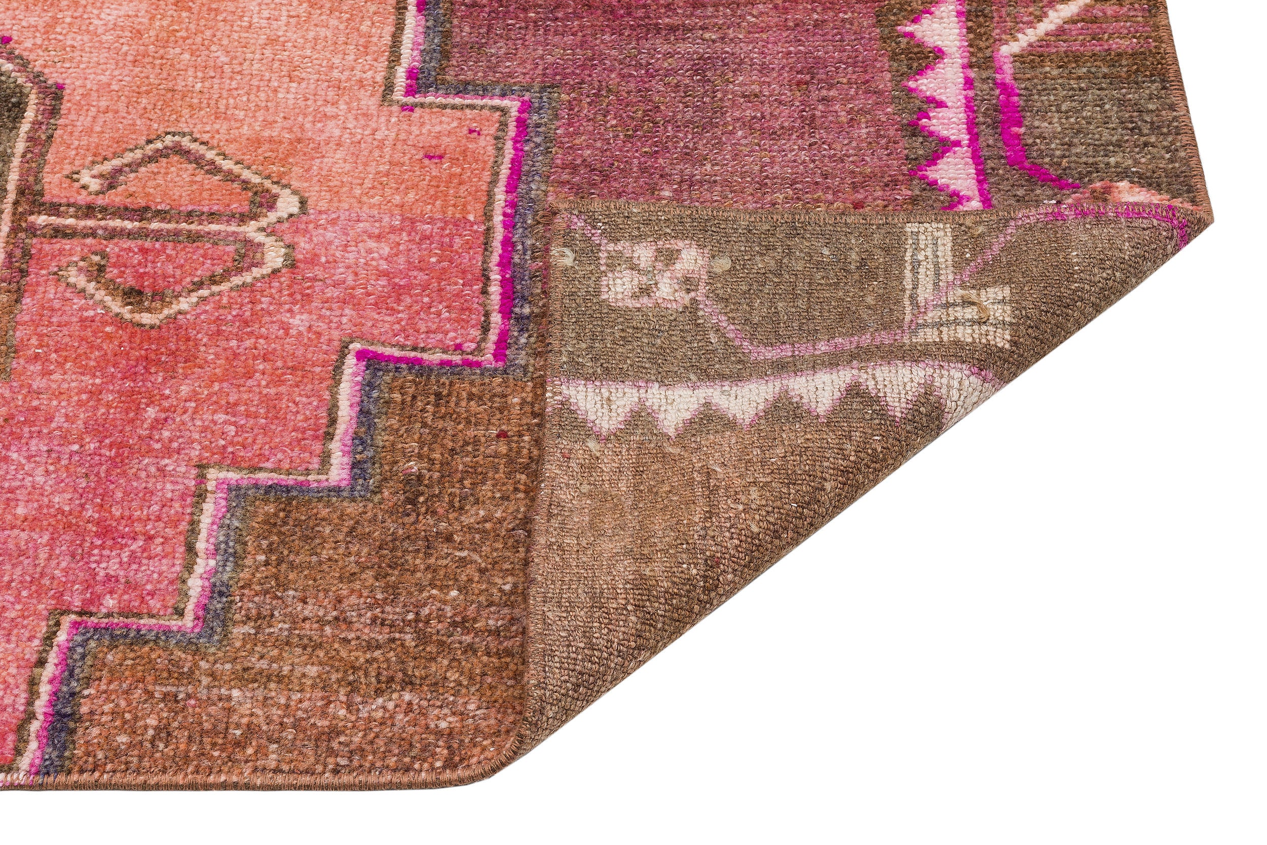Natural Anatolium Turkish Vintage Rug 2'6'' x 4'7'' ft 75 x 140 cm