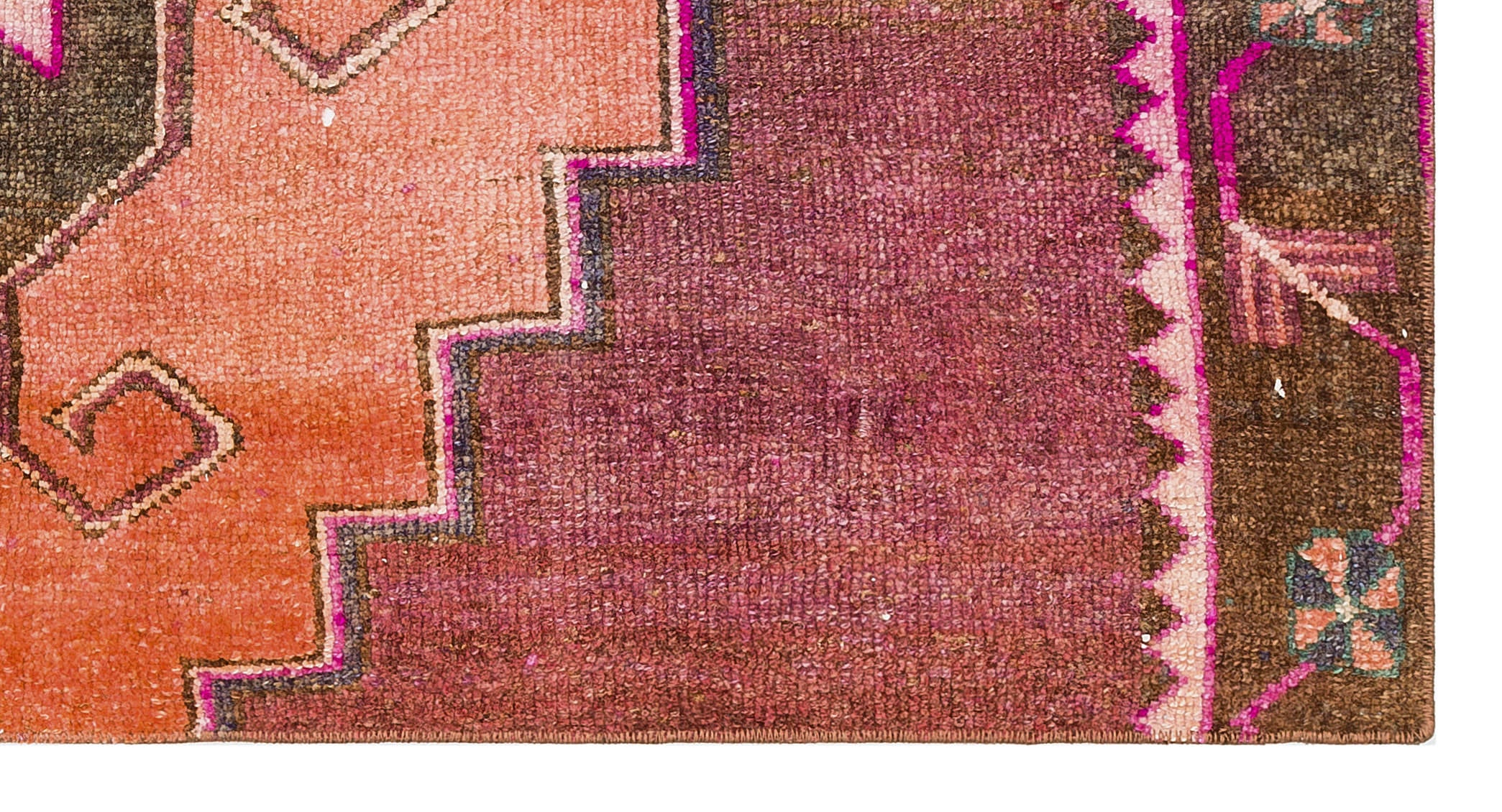 Natural Anatolium Turkish Vintage Rug 2'6'' x 4'7'' ft 75 x 140 cm