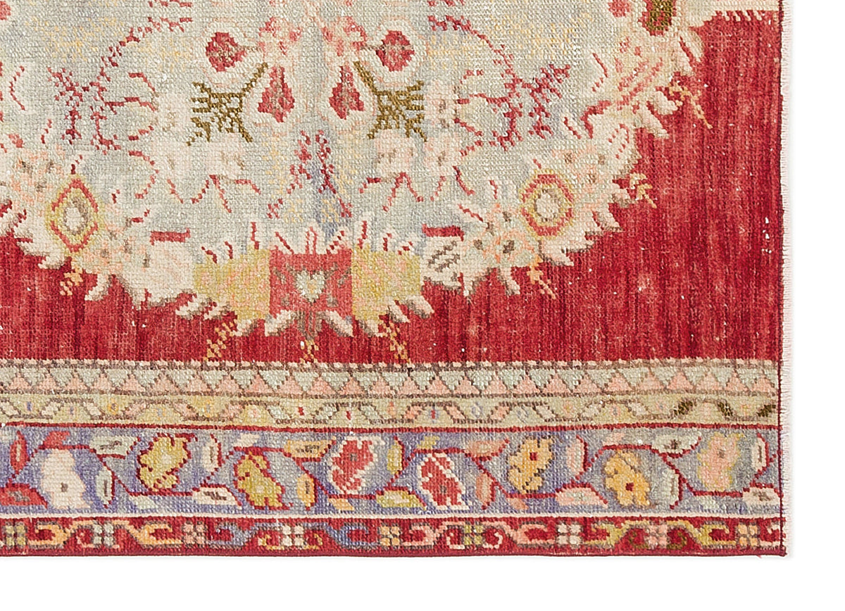 Natural Anatolium Turkish Vintage Rug 3&#39;3&#39;&#39; x 4&#39;6&#39;&#39; ft 100 x 137 cm