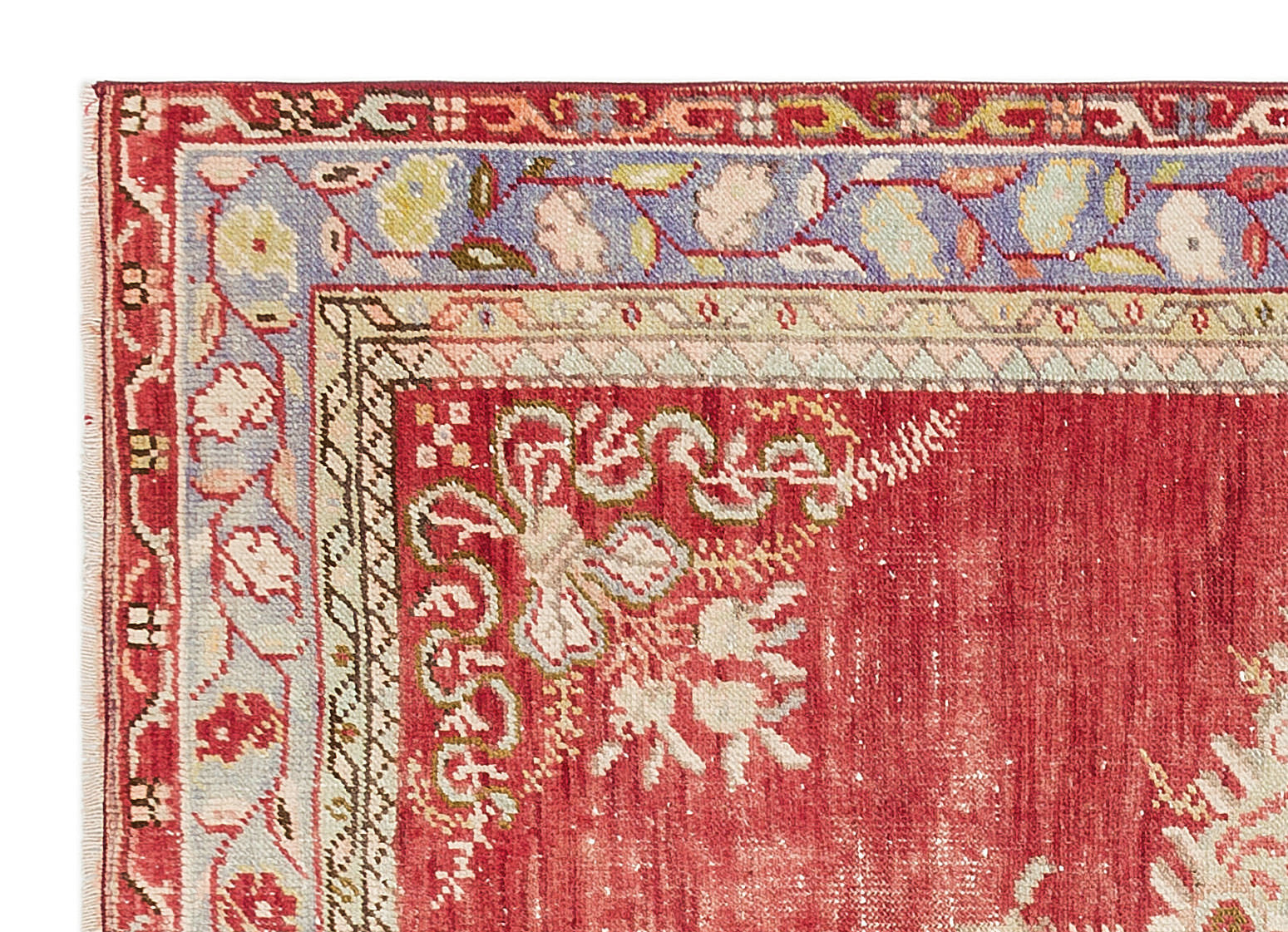 Natural Anatolium Turkish Vintage Rug 3'3'' x 4'6'' ft 100 x 137 cm