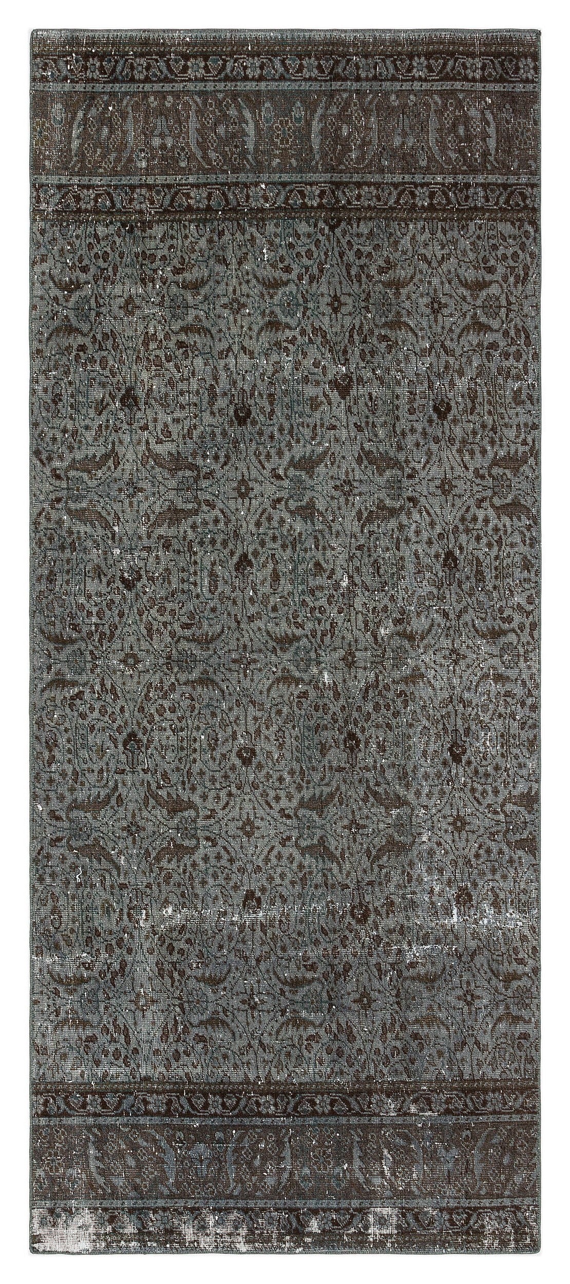 Natural Anatolium Turkish Vintage Runner 2&#39;9&#39;&#39; x 6&#39;6&#39;&#39; ft 83 x 198 cm