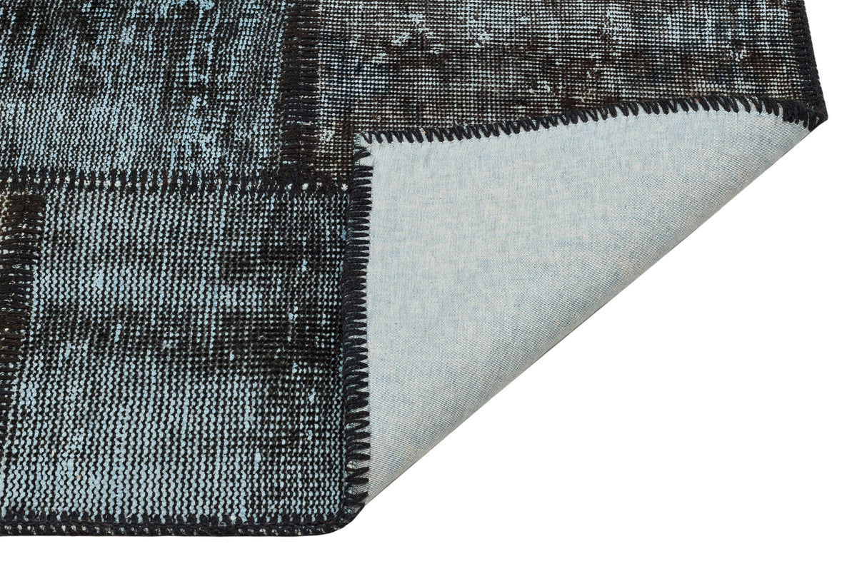 Gray Over Dyed Patchwork Unique Rug 3&#39;11&#39;&#39; x 5&#39;11&#39;&#39; ft 120 x 181 cm