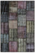 Gray Over Dyed Patchwork Unique Rug 3'11'' x 5'11'' ft 120 x 181 cm