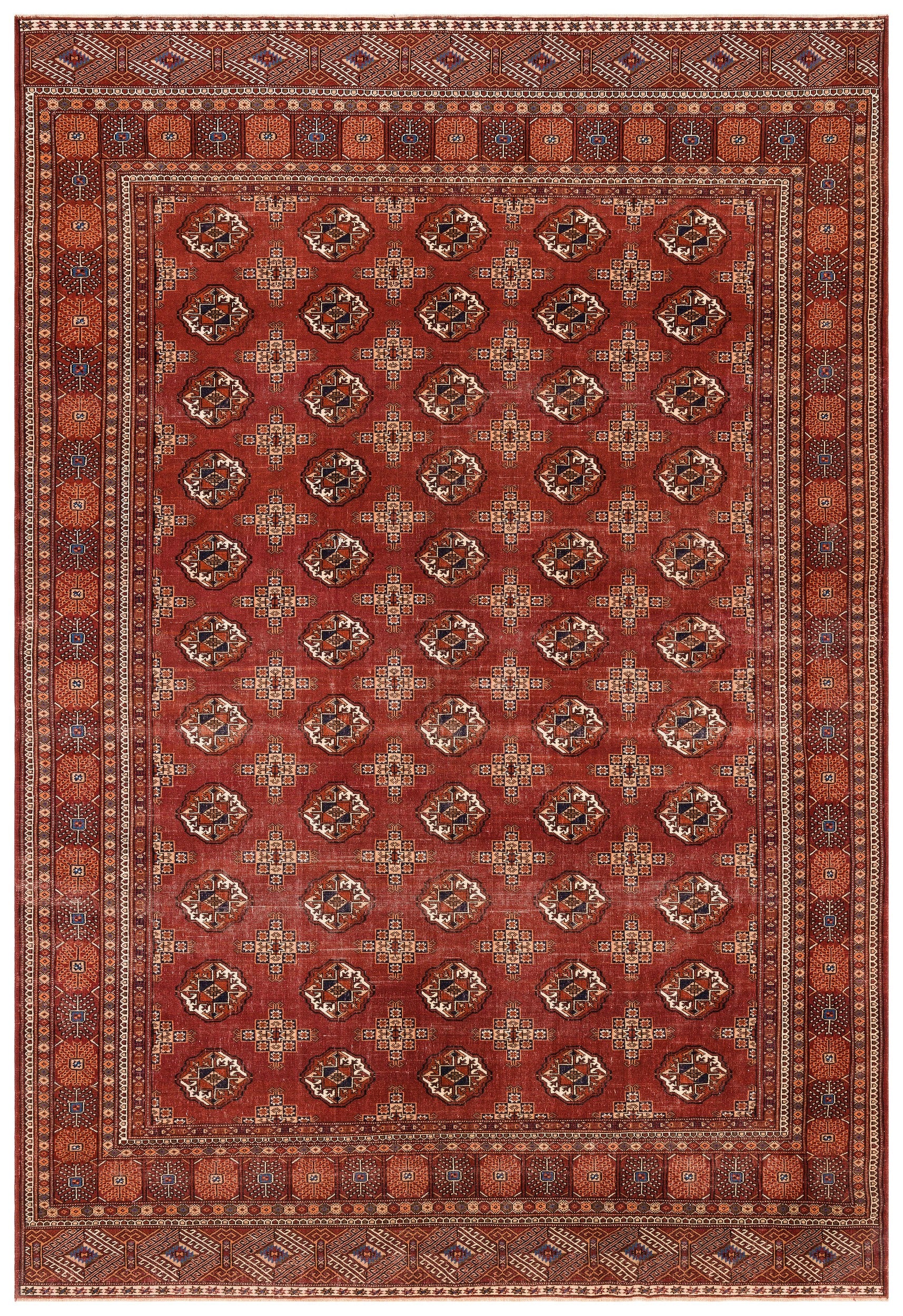 Natural Anatolium Turkish Vintage Rug 8'10'' x 12'10'' ft 268 x 390 cm