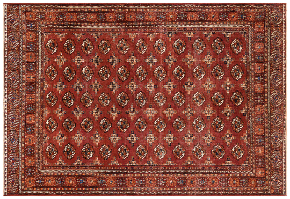Natural Anatolium Turkish Vintage Rug 8&#39;10&#39;&#39; x 12&#39;10&#39;&#39; ft 268 x 390 cm
