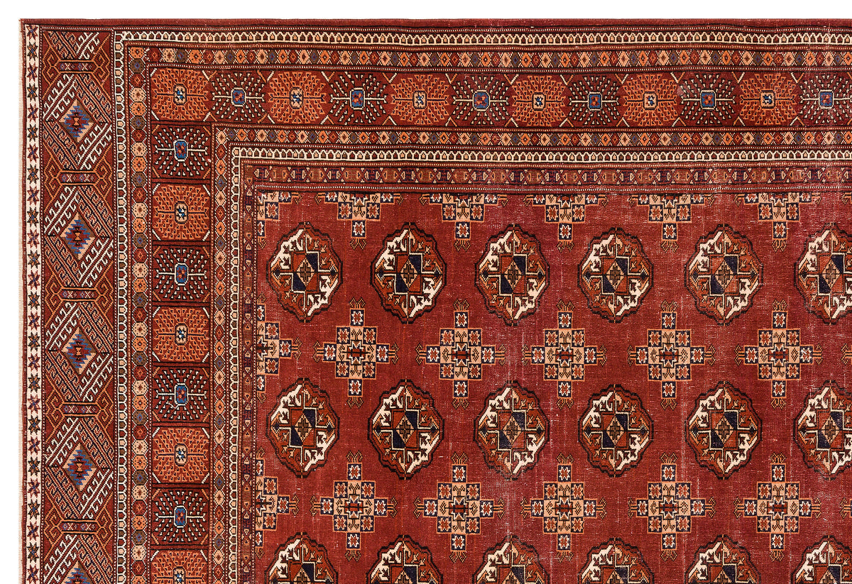 Natural Anatolium Turkish Vintage Rug 8&#39;10&#39;&#39; x 12&#39;10&#39;&#39; ft 268 x 390 cm