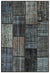 Gray Over Dyed Patchwork Unique Rug 4'0'' x 5'10'' ft 122 x 179 cm