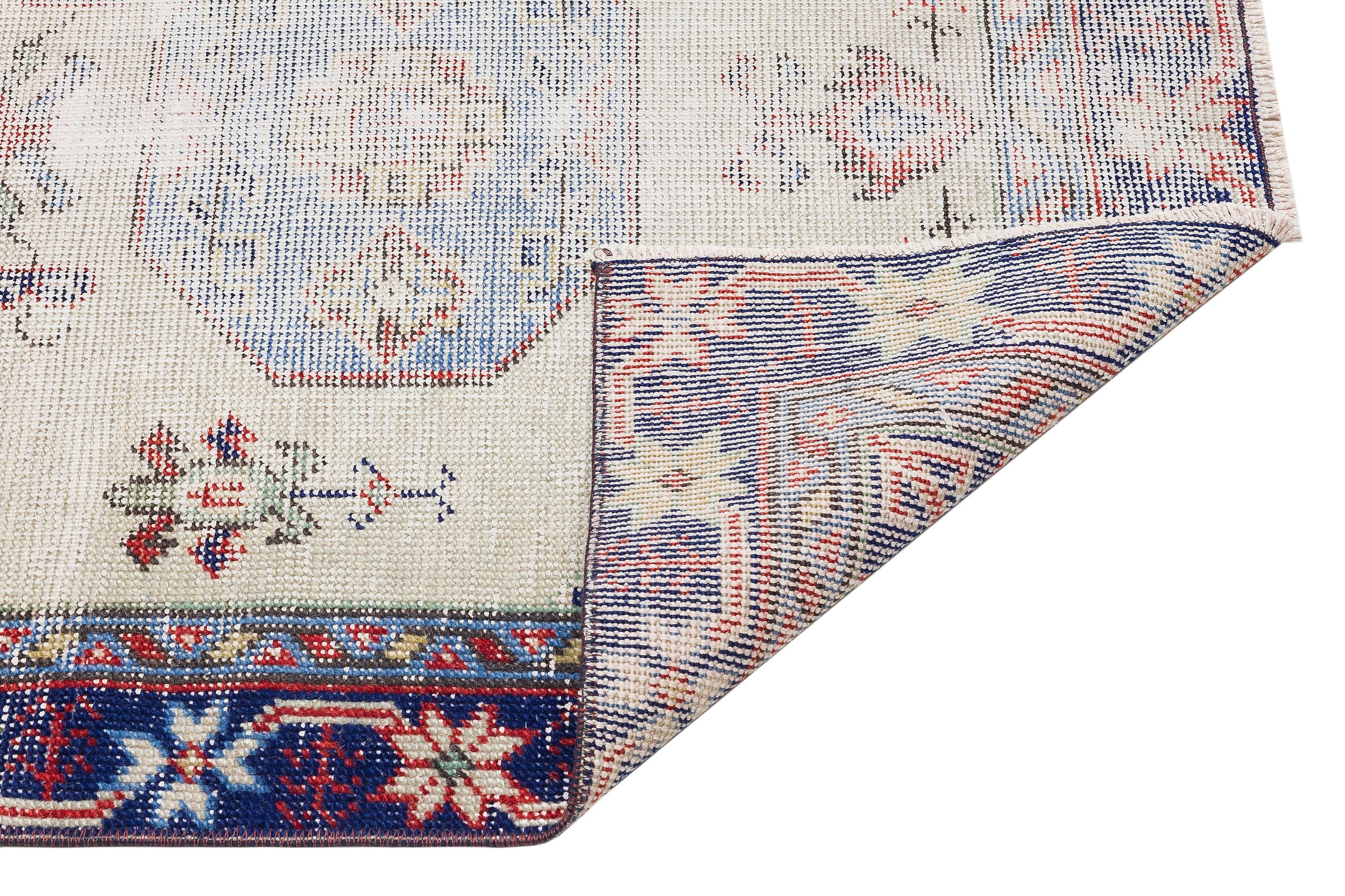 Natural Anatolium Turkish Vintage Rug 2'10'' x 5'6'' ft 87 x 168 cm