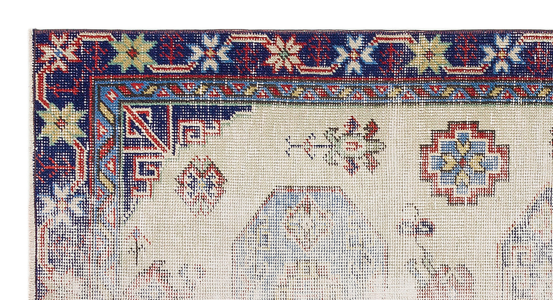 Natural Anatolium Turkish Vintage Rug 2'10'' x 5'6'' ft 87 x 168 cm