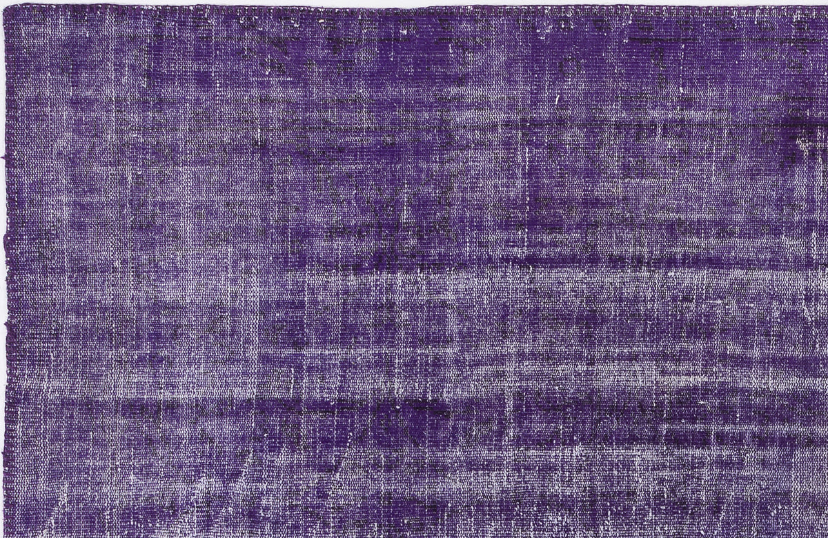 Purple Over Dyed Vintage Rug 5&#39;11&#39;&#39; x 8&#39;11&#39;&#39; ft 180 x 273 cm