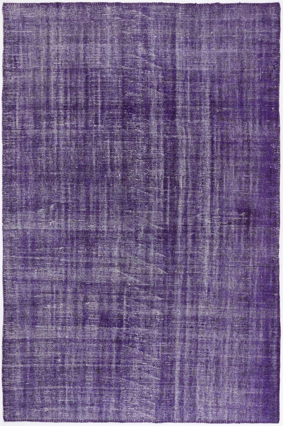 Purple Over Dyed Vintage Rug 5&#39;11&#39;&#39; x 8&#39;11&#39;&#39; ft 180 x 273 cm