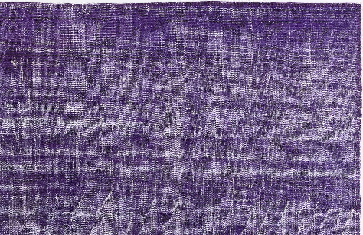 Purple Over Dyed Vintage Rug 5&#39;11&#39;&#39; x 8&#39;11&#39;&#39; ft 180 x 273 cm