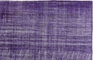 Purple Over Dyed Vintage Rug 5'11'' x 8'11'' ft 180 x 273 cm