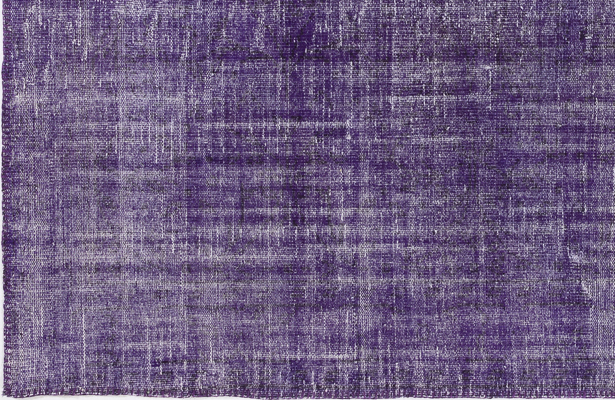 Purple Over Dyed Vintage Rug 5&#39;11&#39;&#39; x 8&#39;11&#39;&#39; ft 180 x 273 cm
