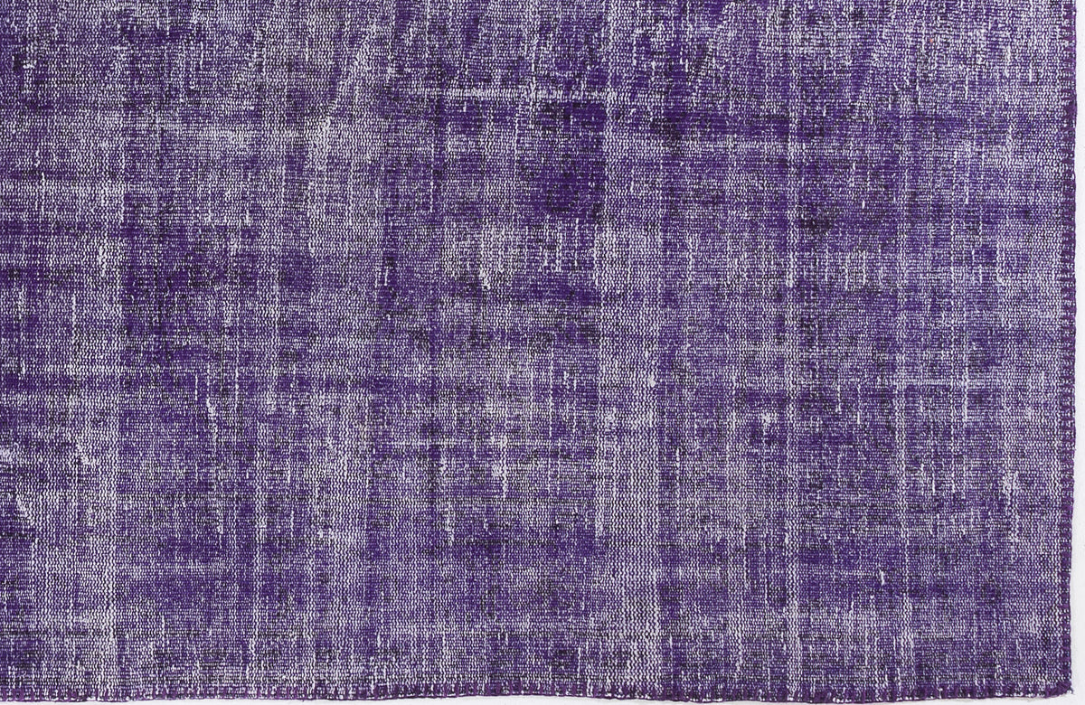 Purple Over Dyed Vintage Rug 5&#39;11&#39;&#39; x 8&#39;11&#39;&#39; ft 180 x 273 cm