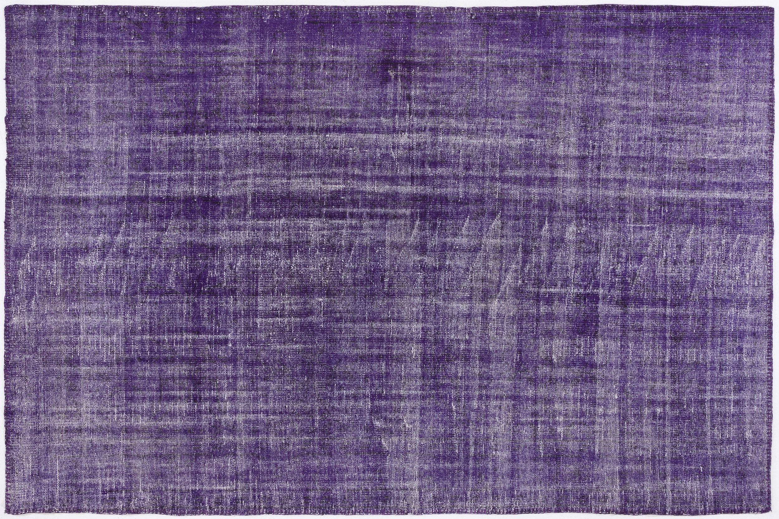 Purple Over Dyed Vintage Rug 5'11'' x 8'11'' ft 180 x 273 cm