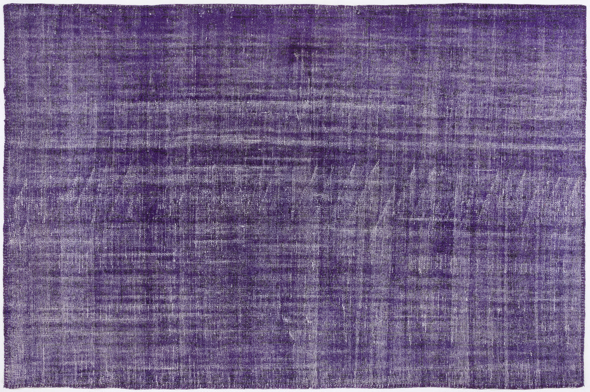 Purple Over Dyed Vintage Rug 5&#39;11&#39;&#39; x 8&#39;11&#39;&#39; ft 180 x 273 cm