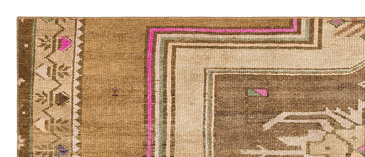 Natural Anatolium Turkish Vintage Runner 2&#39;7&#39;&#39; x 6&#39;3&#39;&#39; ft 78 x 191 cm