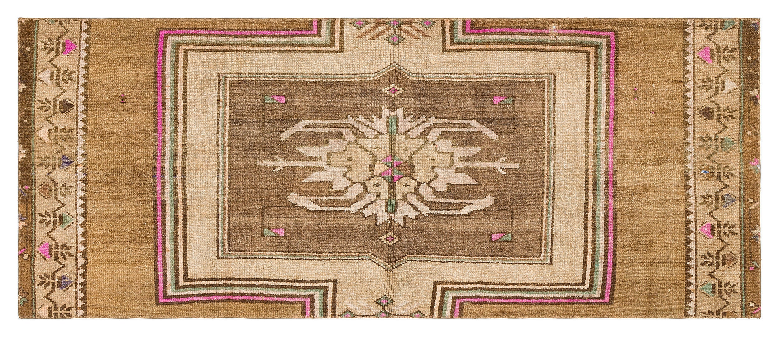 Natural Anatolium Turkish Vintage Runner 2'7'' x 6'3'' ft 78 x 191 cm