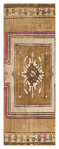 Natural Anatolium Turkish Vintage Runner 2'3'' x 6'2'' ft 69 x 188 cm