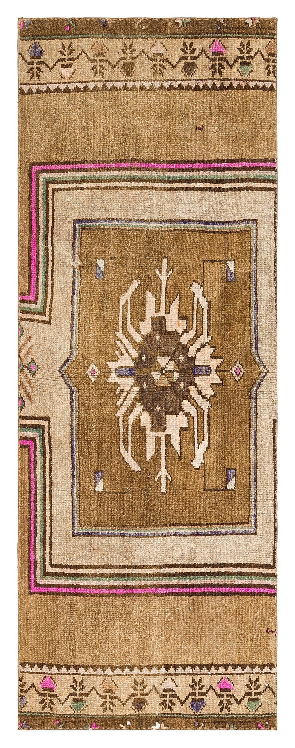Natural Anatolium Turkish Vintage Runner 2'3'' x 6'2'' ft 69 x 188 cm