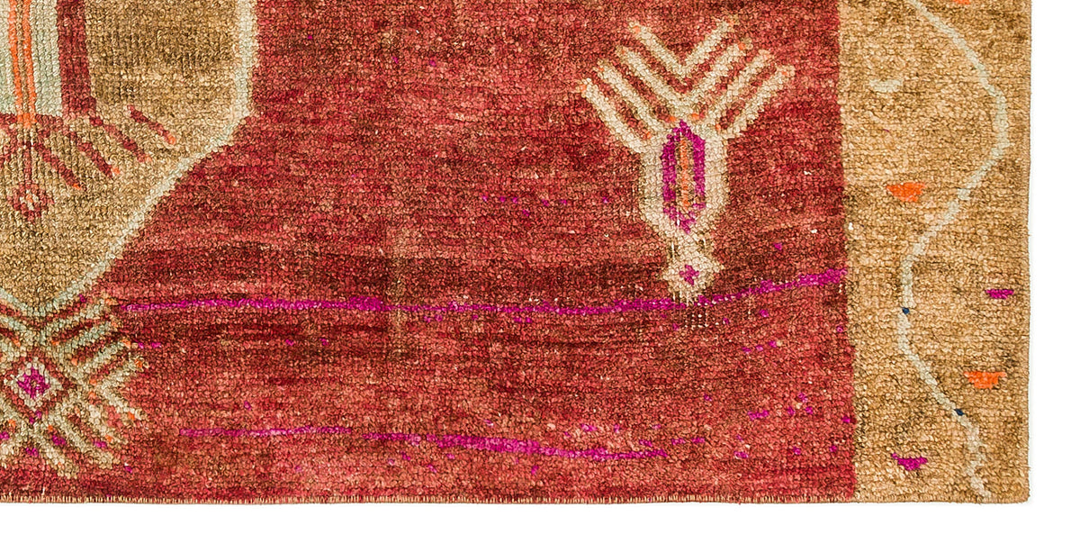 Natural Anatolium Turkish Vintage Rug 3&#39;2&#39;&#39; x 6&#39;6&#39;&#39; ft 96 x 197 cm