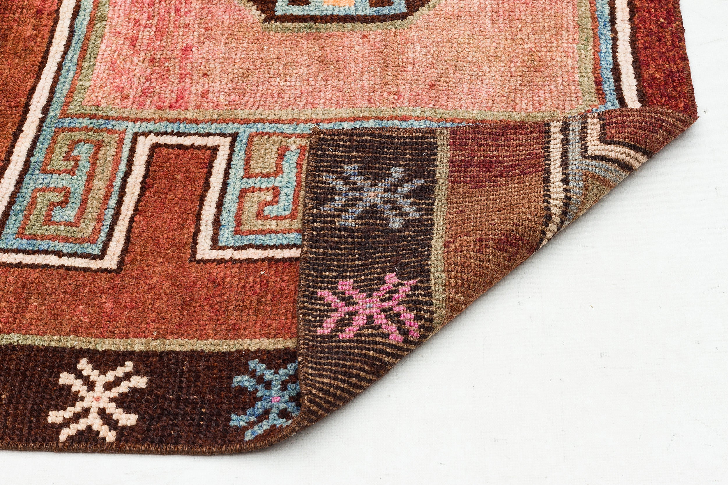 Natural Anatolium Turkish Vintage Rug 4'4'' x 4'1'' ft 131 x 125 cm