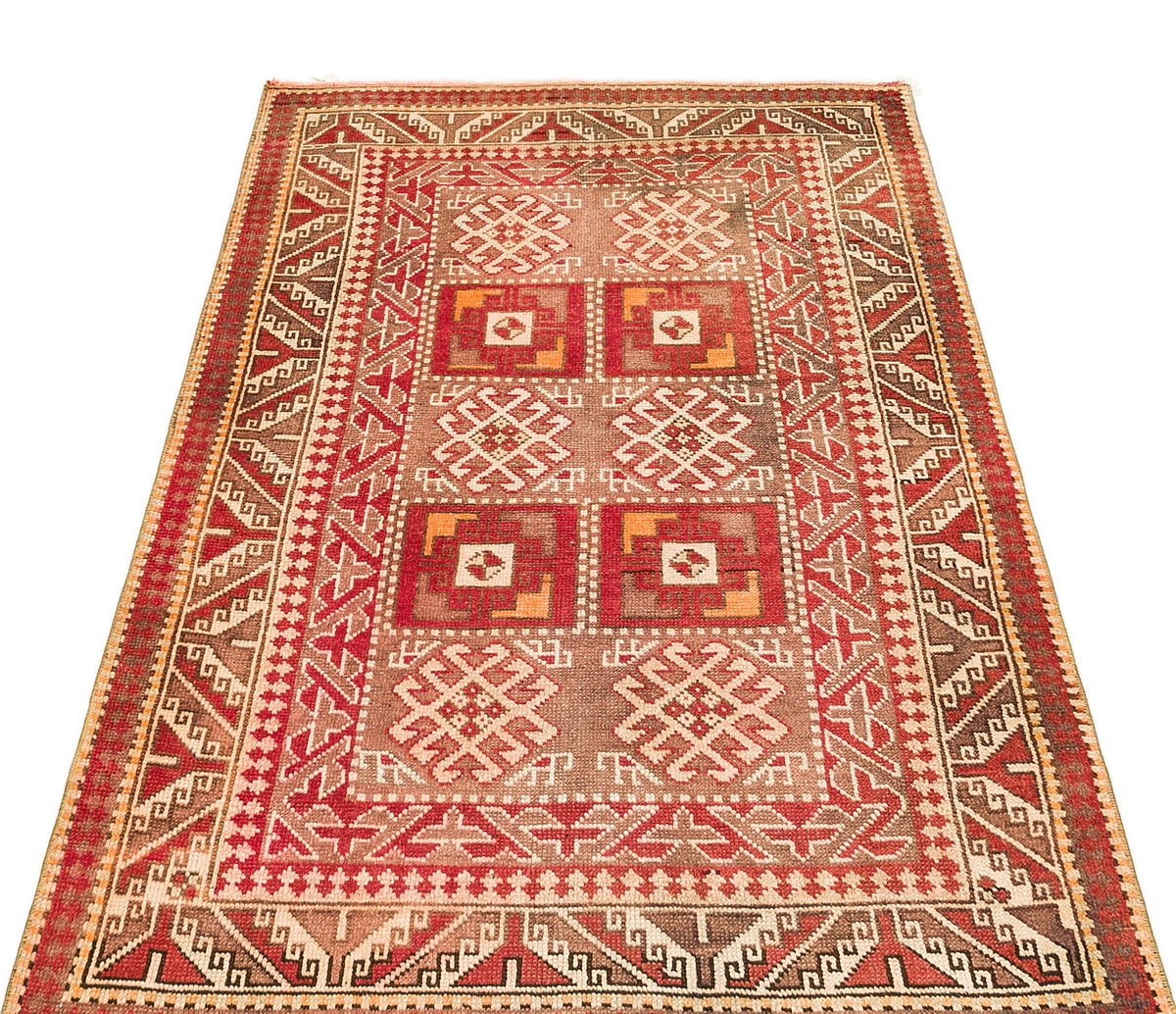Natural Anatolium Turkish Vintage Rug 3&#39;2&#39;&#39; x 4&#39;9&#39;&#39; ft 97 x 144 cm