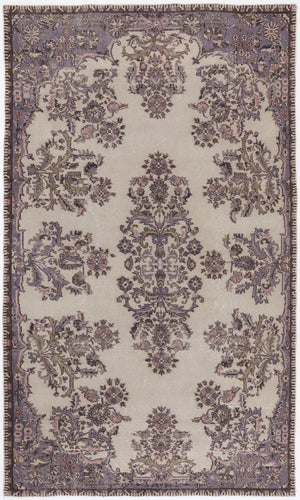 Naturel Over Dyed Vintage Rug 5'7'' x 9'6'' ft 170 x 290 cm