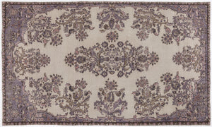 Naturel Over Dyed Vintage Rug 5'7'' x 9'6'' ft 170 x 290 cm