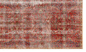 Retro Design Blush Over Dyed Vintage Rug 5'1'' x 8'8'' ft 155 x 264 cm