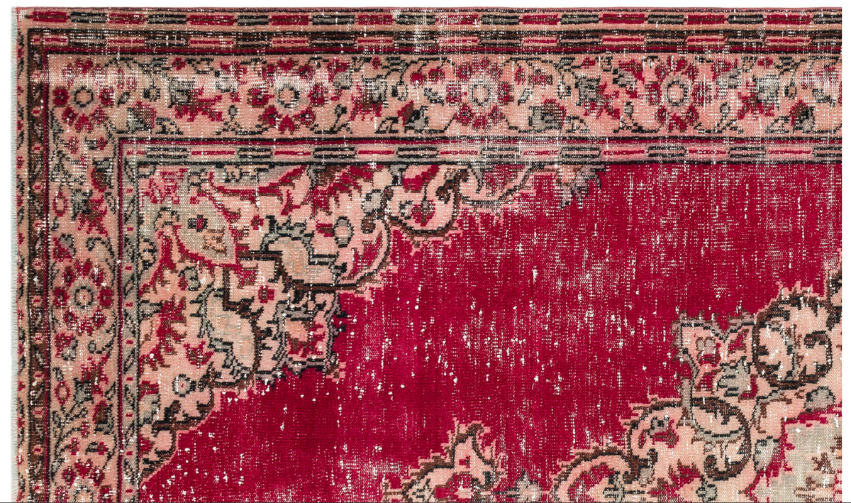 Traditional Design Natural Aged Vintage Rug 5&#39;12&#39;&#39; x 9&#39;11&#39;&#39; ft 182 x 302 cm