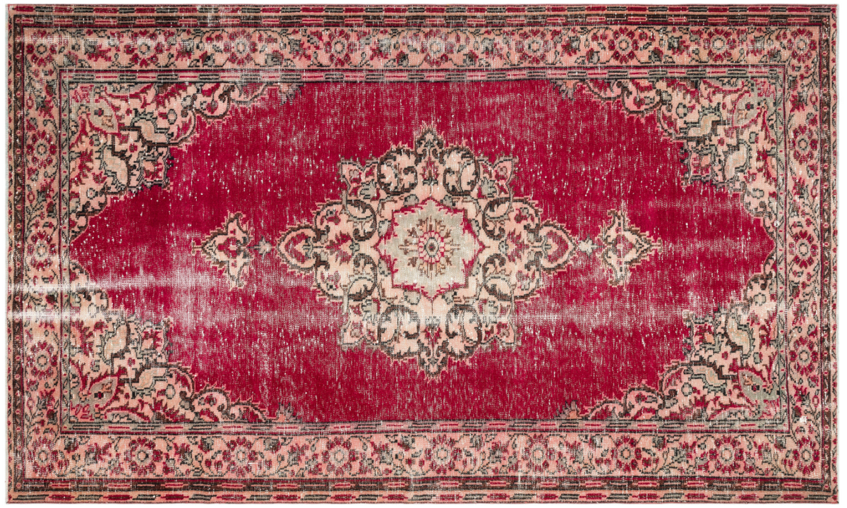 Traditional Design Natural Aged Vintage Rug 5&#39;12&#39;&#39; x 9&#39;11&#39;&#39; ft 182 x 302 cm
