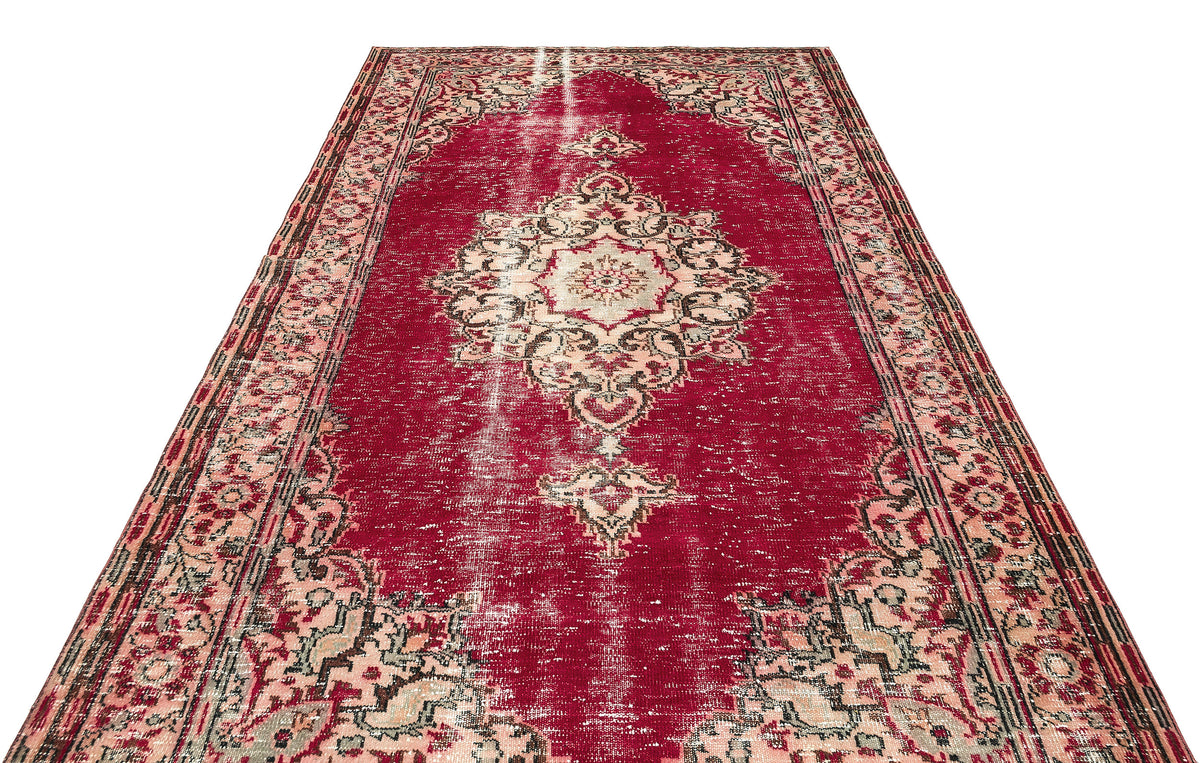 Traditional Design Natural Aged Vintage Rug 5&#39;12&#39;&#39; x 9&#39;11&#39;&#39; ft 182 x 302 cm