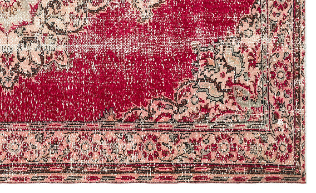 Traditional Design Natural Aged Vintage Rug 5&#39;12&#39;&#39; x 9&#39;11&#39;&#39; ft 182 x 302 cm