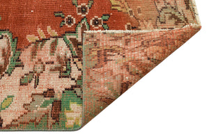Colored Over Dyed Rug | Traditional Design  Rug | Turkish Rug | Hand Weaving Rug  | Bedroom Rug | Wool Rug | Vintage Rug | Retro Rug | Patterned Rug | Naturel Rug  | Boho Rug I 5'11'' x 8'7'' ft 181 x 262 cm