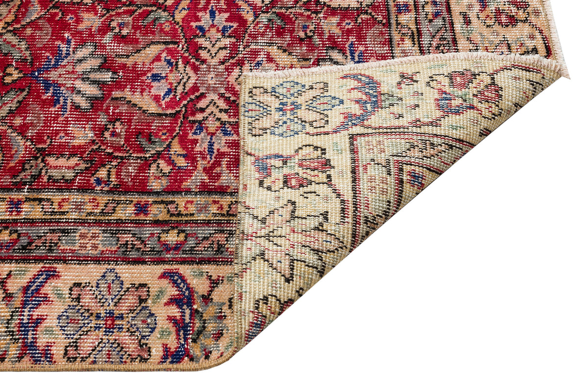 Retro Design Naturel Over Dyed Vintage Rug 5&#39;10&#39;&#39; x 9&#39;12&#39;&#39; ft 177 x 304 cm
