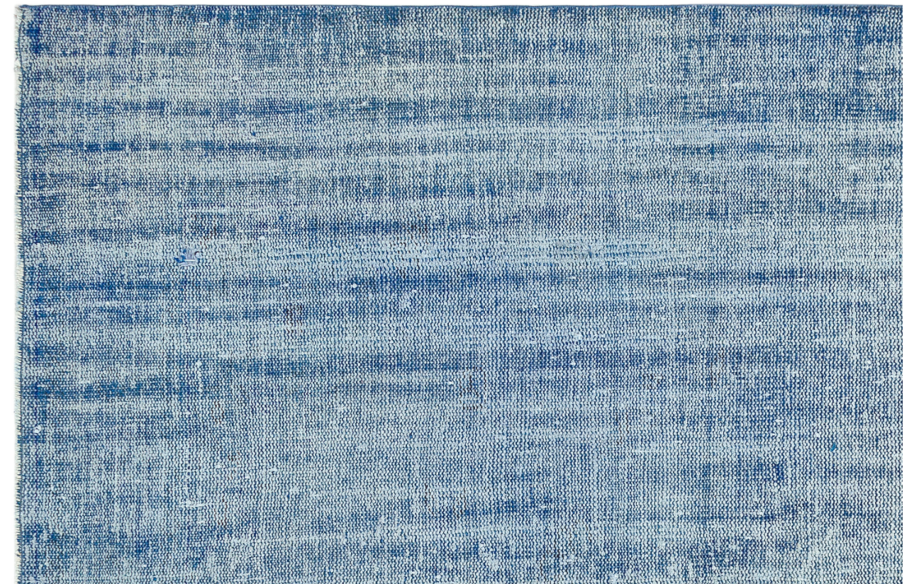 Blue Over Dyed Vintage Rug 5'10'' x 8'11'' ft 178 x 272 cm