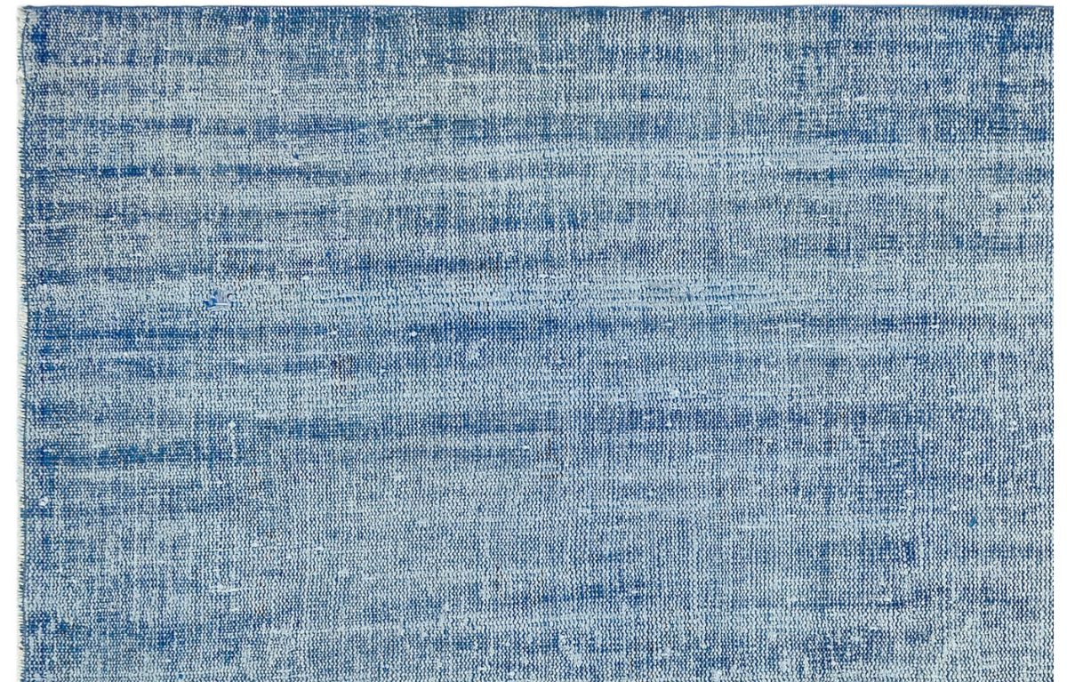 Blue Over Dyed Vintage Rug 5&#39;10&#39;&#39; x 8&#39;11&#39;&#39; ft 178 x 272 cm