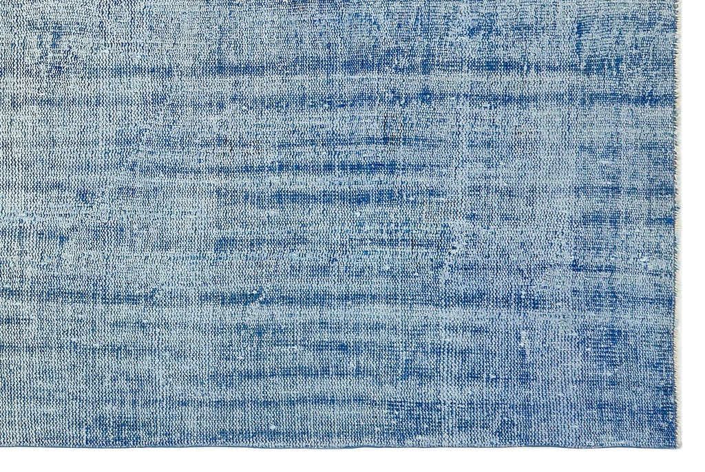 Blue Over Dyed Vintage Rug 5'10'' x 8'11'' ft 178 x 272 cm