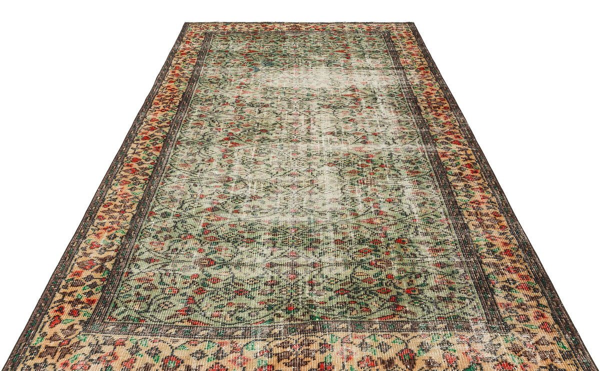 Retro Design Naturel Over Dyed Vintage Rug 5&#39;12&#39;&#39; x 8&#39;8&#39;&#39; ft 182 x 263 cm
